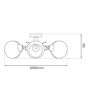 Lampa sufitowa OSLO 3xE27