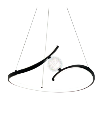 Lampa wisząca PERLA BLACK 34W LED