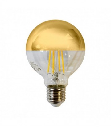 Żarówka Filamentowa LED 5W G80 E27 GOLD Barwa: Ciepła