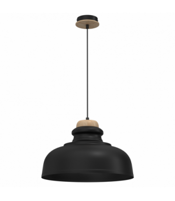 Lampa wisząca ASMUND BLACK 1xE27 40cm