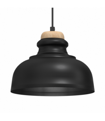 Lampa wisząca ASMUND BLACK 1xE27 20cm