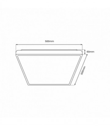 Plafon QUADRO GOLD 66W